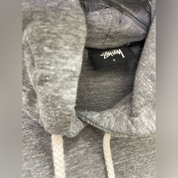 Gray Hoodie/Sweatshirt Yin Yang with Skateboard Print in Small - Stussy - Picture 4 of 5